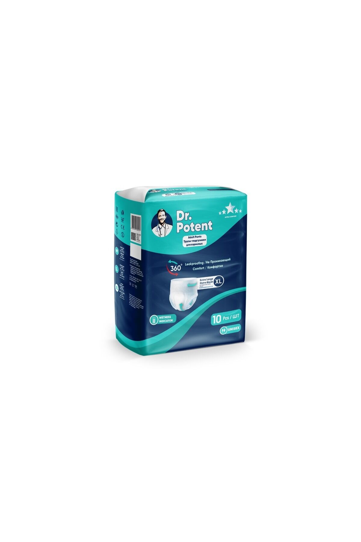 Dr.Potent Emici Külot XL Beden (Ekstra Büyük Boy) 10 Adet