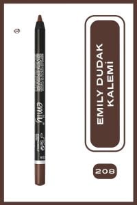Emily Long Lasting Lip Pencil No: 208 - Dudak Kalemi - 8691190522087