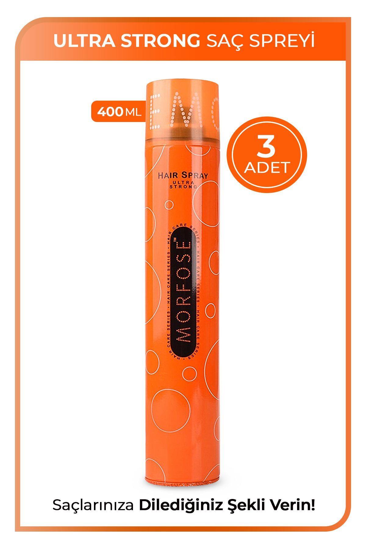 Morfose Saç Spreyi Ultra Strong 400 ml X 3 Adet