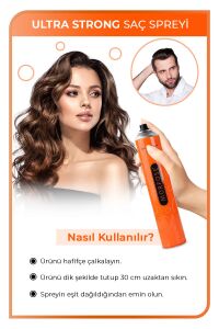 Ultra Strong Saç Spreyi 400 ml 6 Adet - Güçlü Tutuş