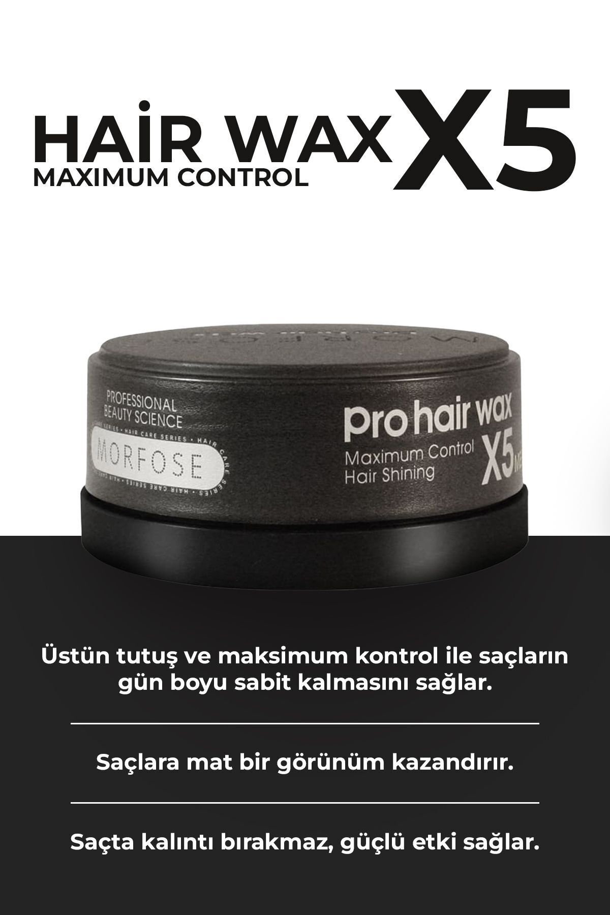 Morfose X5 Pro Siyah Wax 150 ml