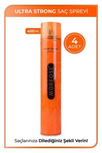 Ultra Strong Saç Spreyi 400 ml 4 Adet - Güçlü Tutuş