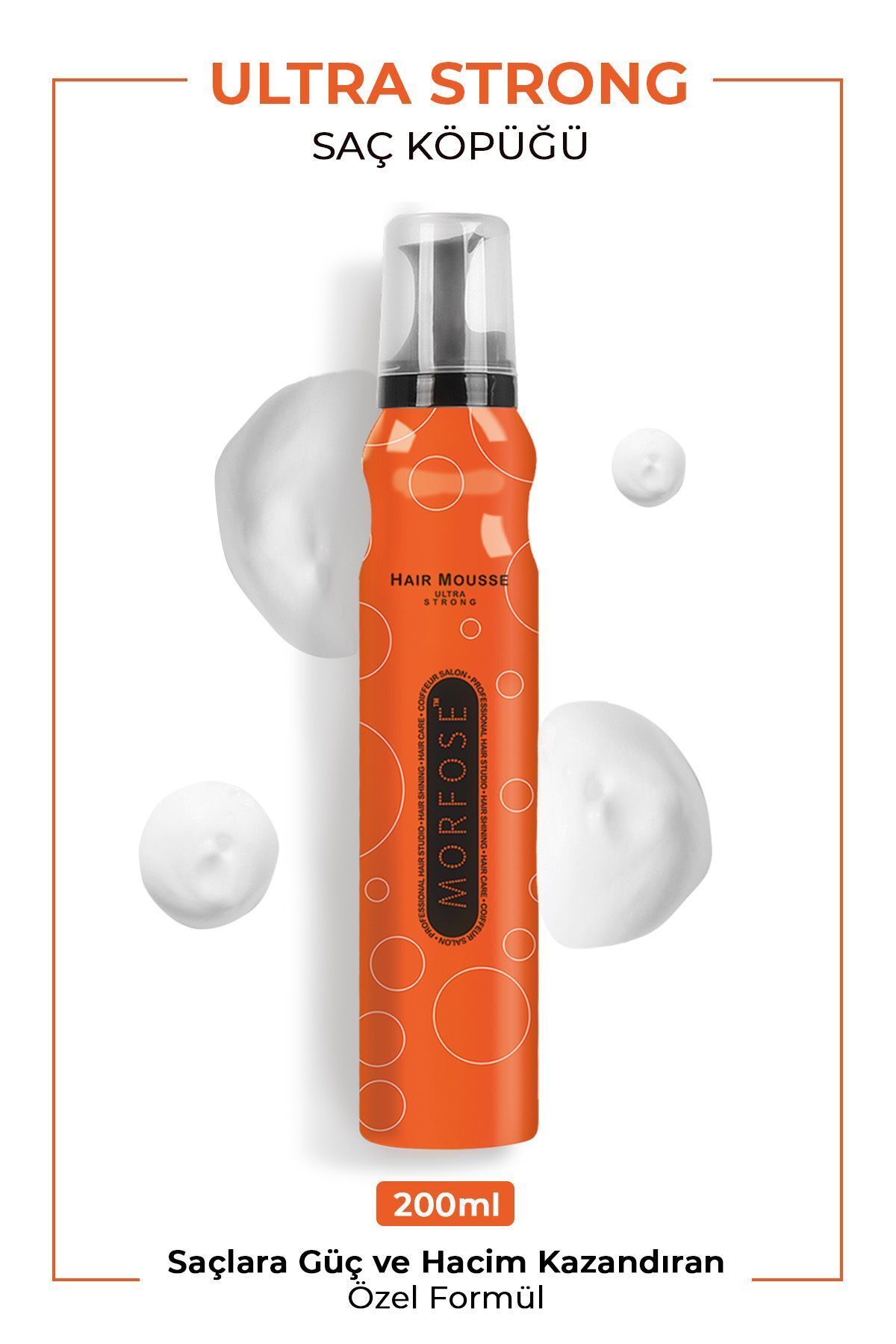 Morfose Turuncu Ultra Strong Saç Köpüğü 200 Ml