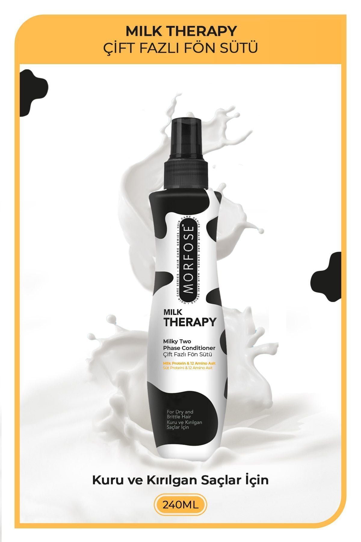 Morfose Milk Therapy Çift Fazlı Saç Bakım Fön Sütü 240mlx24