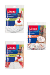 Vileda Turbo Temizlik Seti 3 lü Mikrofiber Yedek Paspas Paketi (Klasik + Extra + Deep Clean)