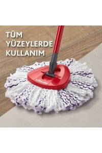 Vileda 4 Paket Turbo 3in1 Extra Pedli Mikrofiber Yedek Paspas