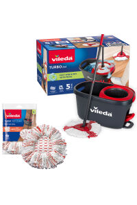 Vileda Turbo 2in1 Pedallı Temizlik Seti + 3in1 Mikrofiber Yedek Paspas