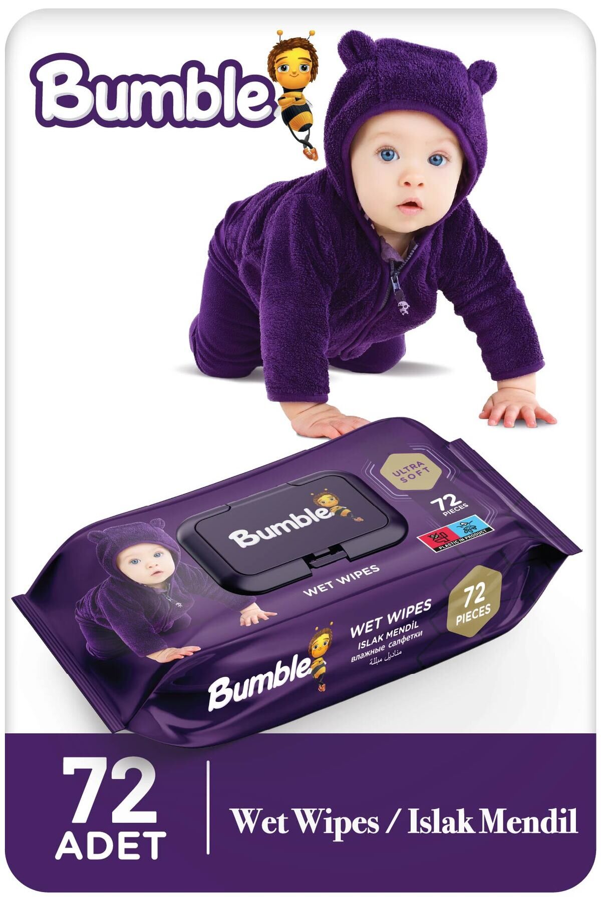 Bumble Baby Islak Mendil 72'li Paket