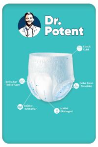Dr.Potent Emici Külot L Beden (Büyük Boy) 10 Adet