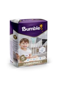 Bumble Junior Bebek Bezi 5 Beden 11-18 Kg Jumbo Paket 52 Adet