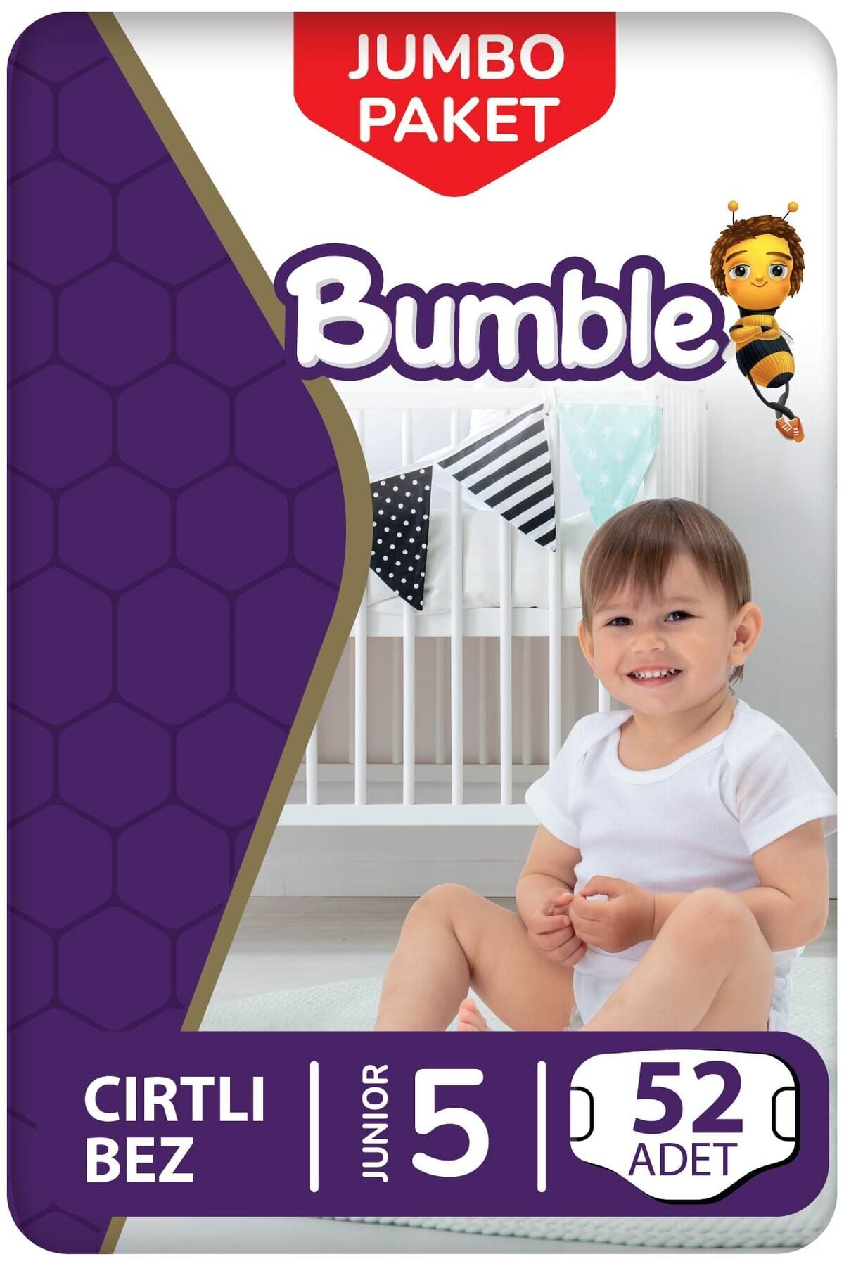 Bumble 5 Numara Junior Bebek Bezi 11-18 Kg Jumbo Paket 52 Adet