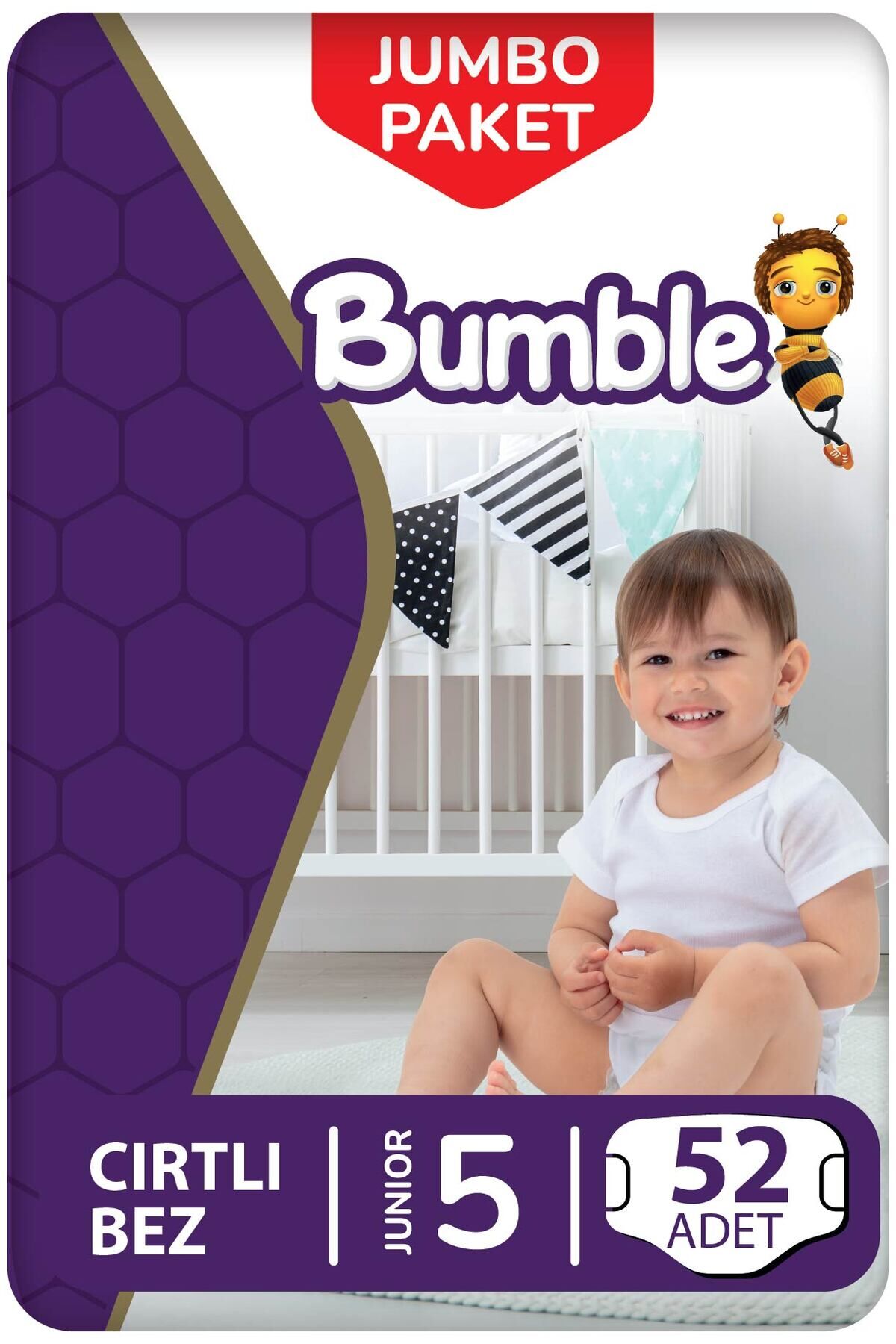 Bumble 5 Numara Junior Bebek Bezi 11-18 Kg Jumbo Paket 52 Adet