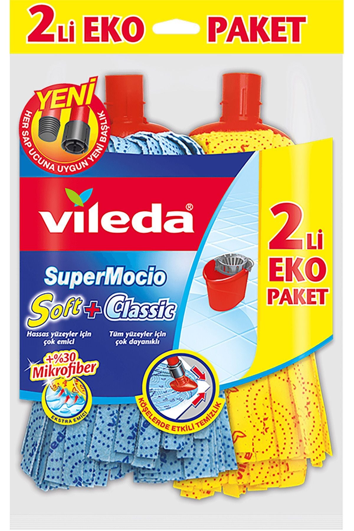 Vileda Supermocio Yedek Paspas 2'li Eko Paket
