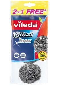 Vileda Glitzi Inox Paslanmaz Çelik Bulaşık Teli 3 Al 2 Öde