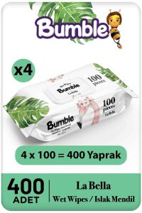 Bumble La Bella Islak Mendil 100'lü Eko Paket 4'lü