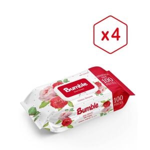Bumble Gülün Rüyası Islak Mendil 100'lü Eko Paket 4'lü