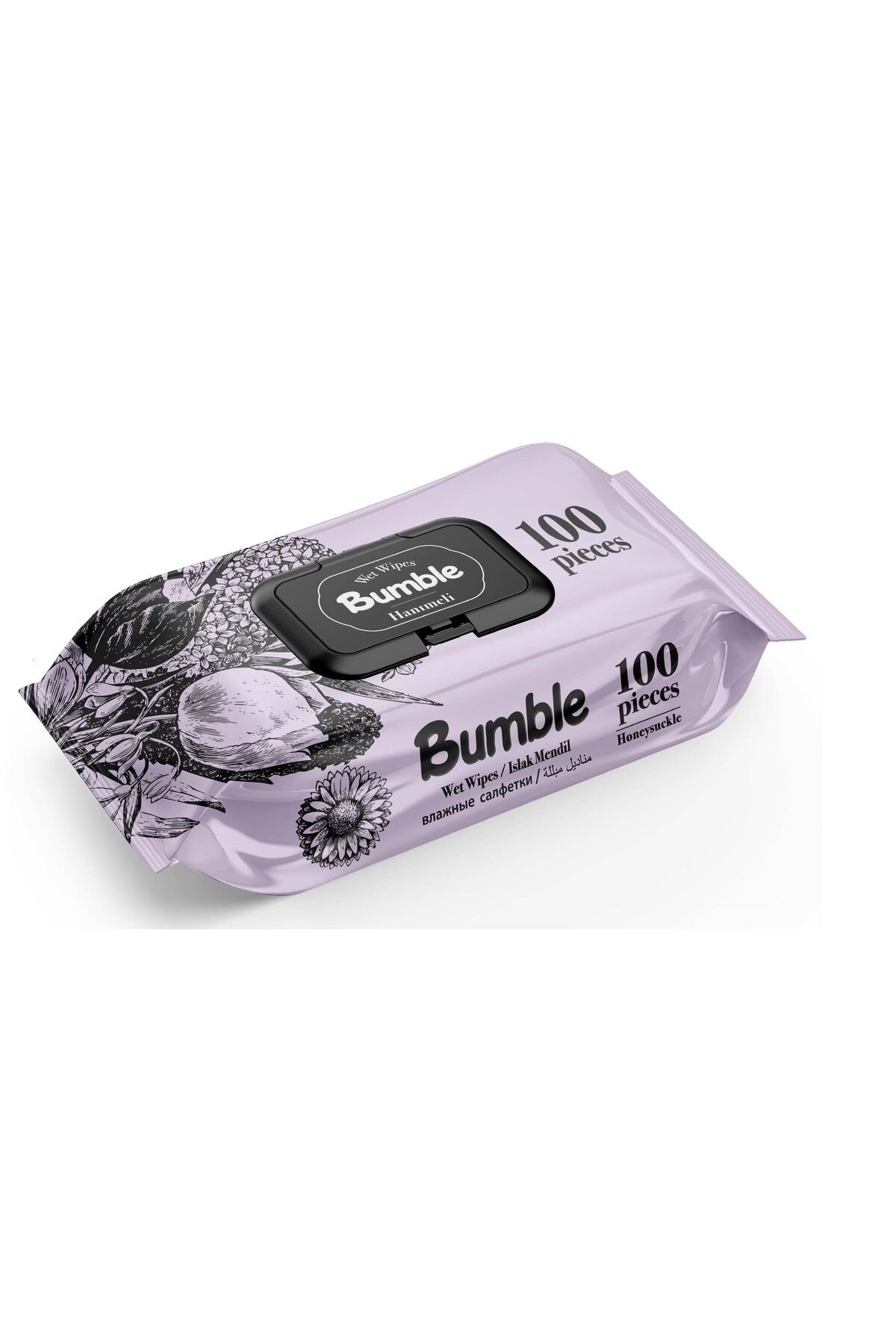 Bumble Hanımeli Islak Mendil – 100 Yaprak Ferahlatıcı Temizlik & Çiçeksi Bakım