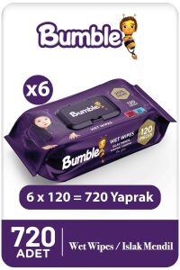 Bumble Baby Islak Mendil 120'li Eko Paket 6'lı