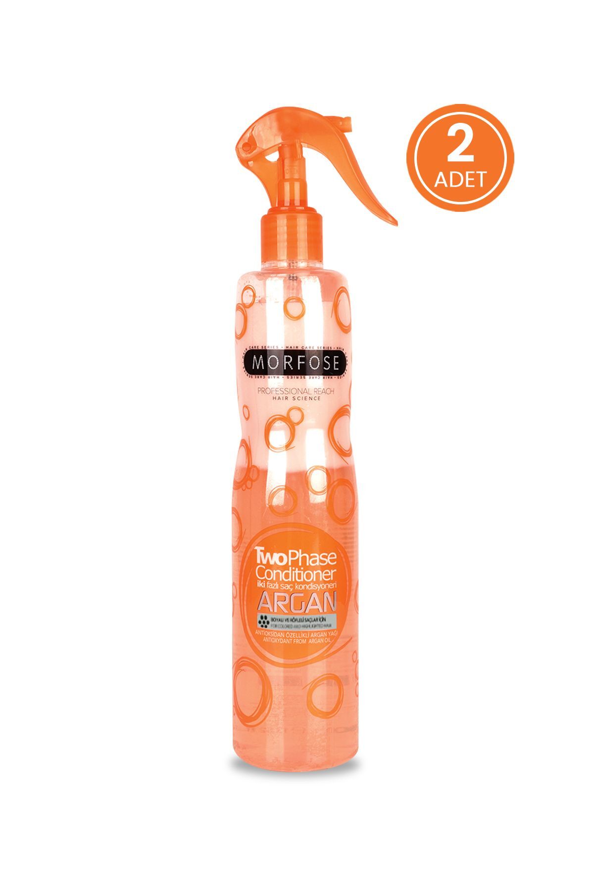 Morfose Çift Fazlı Argan Fön Suyu 400 ml X 2 Adet