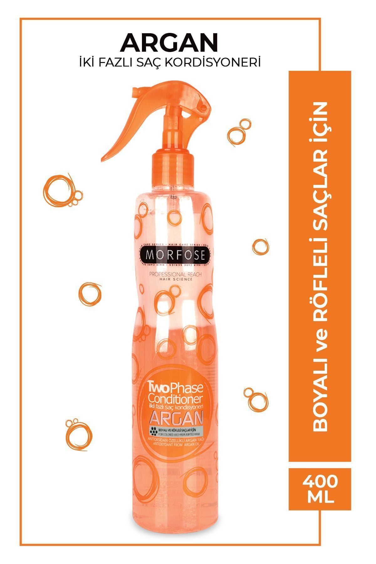 Morfose Çift Fazlı Argan Fön Suyu 400 ml