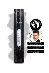 Morfose Saç Spreyi Extra Strong Siyah 400 Ml