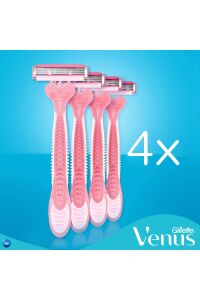 GILLETTE SİMPLY VENUS 3  BASIC (4 LÜ POŞET)x6