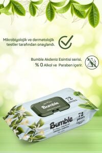 Bumble Akdeniz Esintisi Islak Mendil 120 Yaprak 3'lü Paket