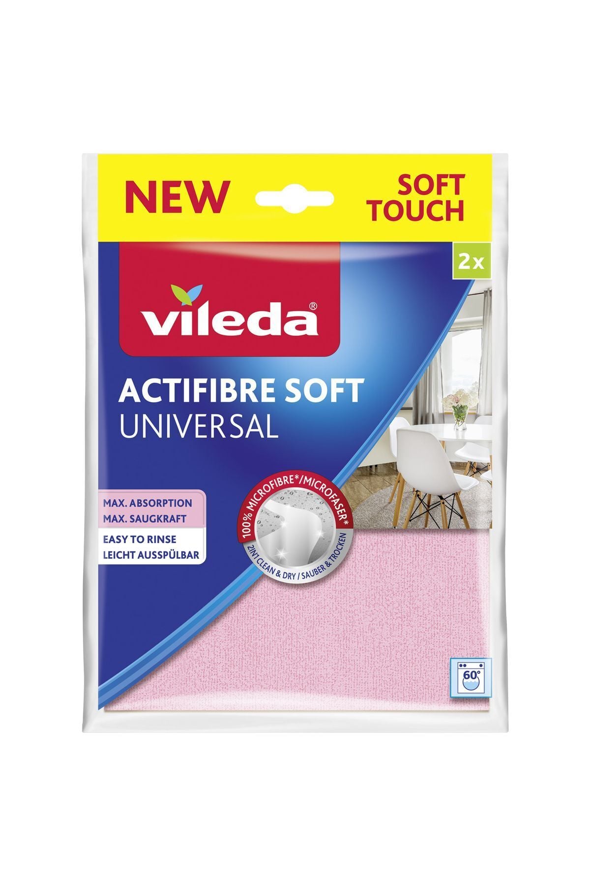 Vileda Aktifiber Soft Temizlik Bezi 2'li