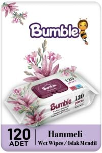 Bumble Hanımeli Islak Mendil 120'li Paket
