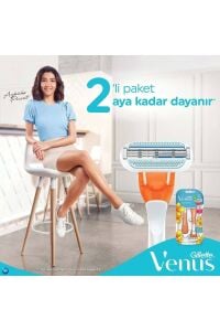Gillette Venus Riviera Kullan At Kadın Traş Bıçağı  2'li