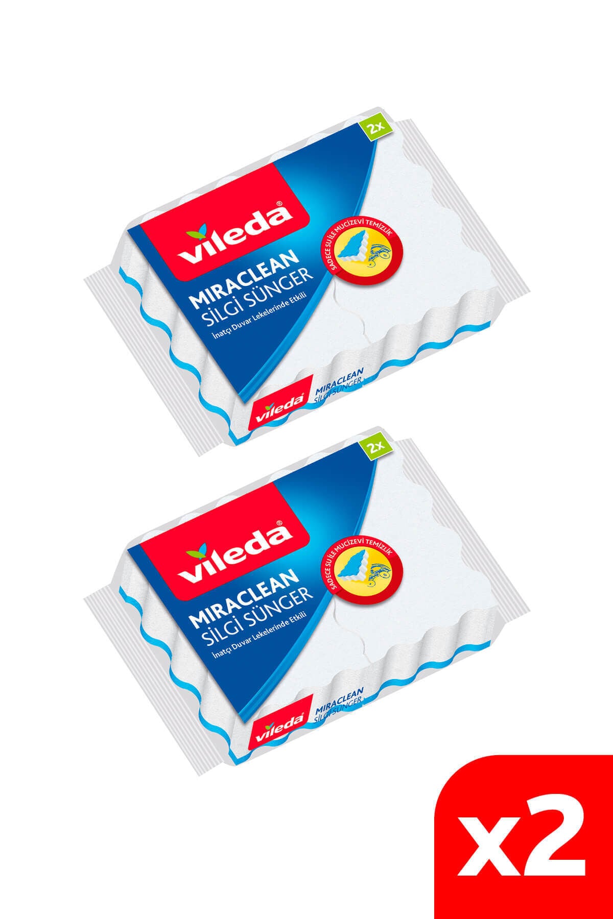 Vileda 2 Paket 2 Li Miraclean Silgi Sünger