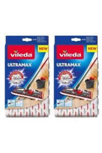 Vileda Ultramax Turbo 2in1 Dikdörtgen Başlık Mikrofiber Yedek Paspas x 2 Adet