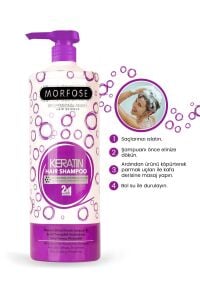 Morfose Keratin Saç Bakım Şampuanı 1000 ml - Besleyici, Koru