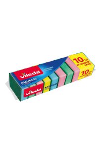 Vileda Rainbow Colors Renkli Temizlik Süngeri 10'lu
