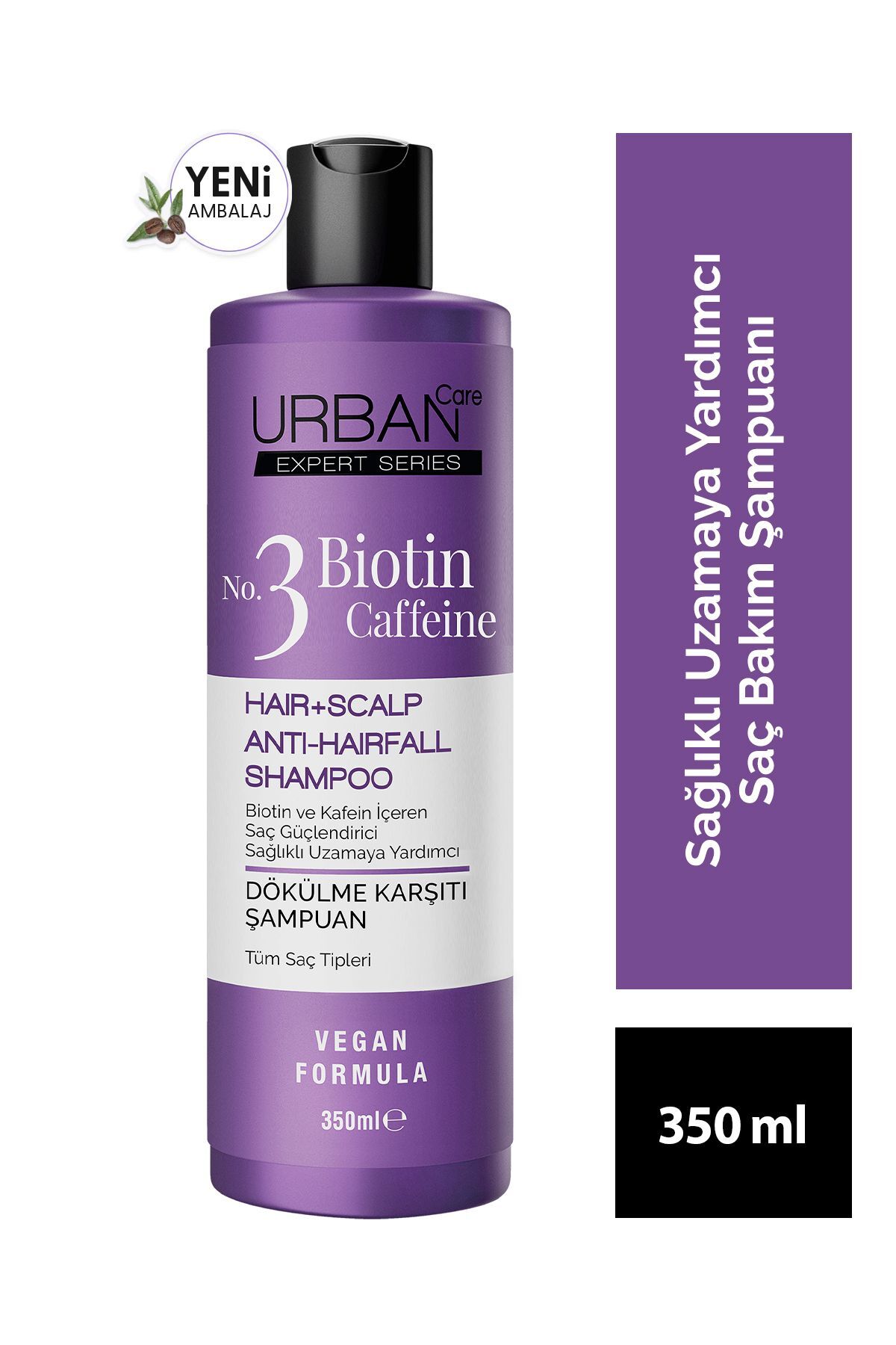 Urban Care Expert Biotin Ve Kafein Dökülme Karşıtı Saç Bakım Şampuan Sağlıklı Uzamaya Yardımcı 350ml
