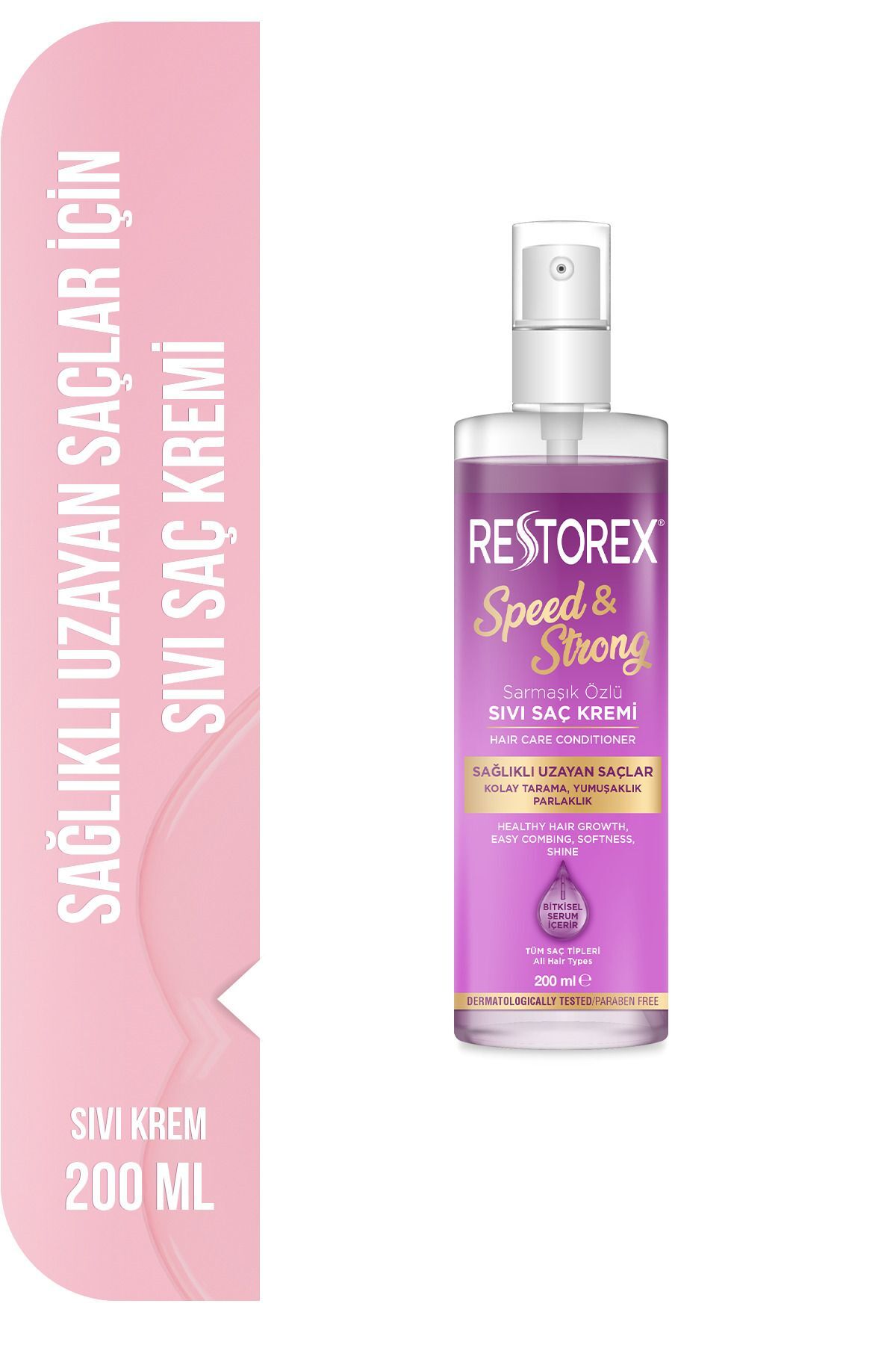 Restorex Sıvı Saç Kremi 200 ml Sağlıklı Uzayan Saçlara