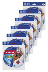 Vileda Turbo Üçgen Başlık Mikrofiber Yedek Paspas x 6 Adet