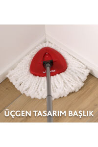 Vileda Turbo Classic Üçgen Başlık Mikrofiber Yedek Paspas x 6 Adet