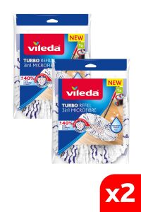 Vileda Turbo 3in1 Extra Pedli Mikrofiber Yedek Paspas 2 Paket