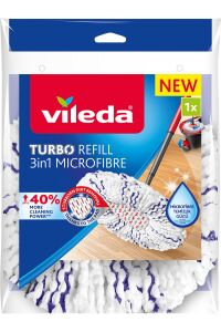 Vileda Turbo 3in1 Üçgen Başlık Mikrofiber Yedek Paspas