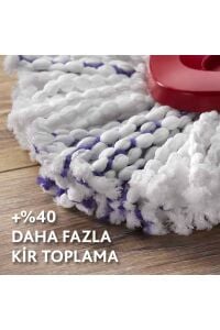 Vileda Turbo 3in1 Üçgen Başlık Mikrofiber Yedek Paspas