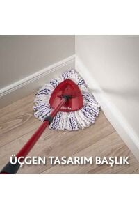 Vileda Turbo 3in1 Üçgen Başlık Mikrofiber Yedek Paspas