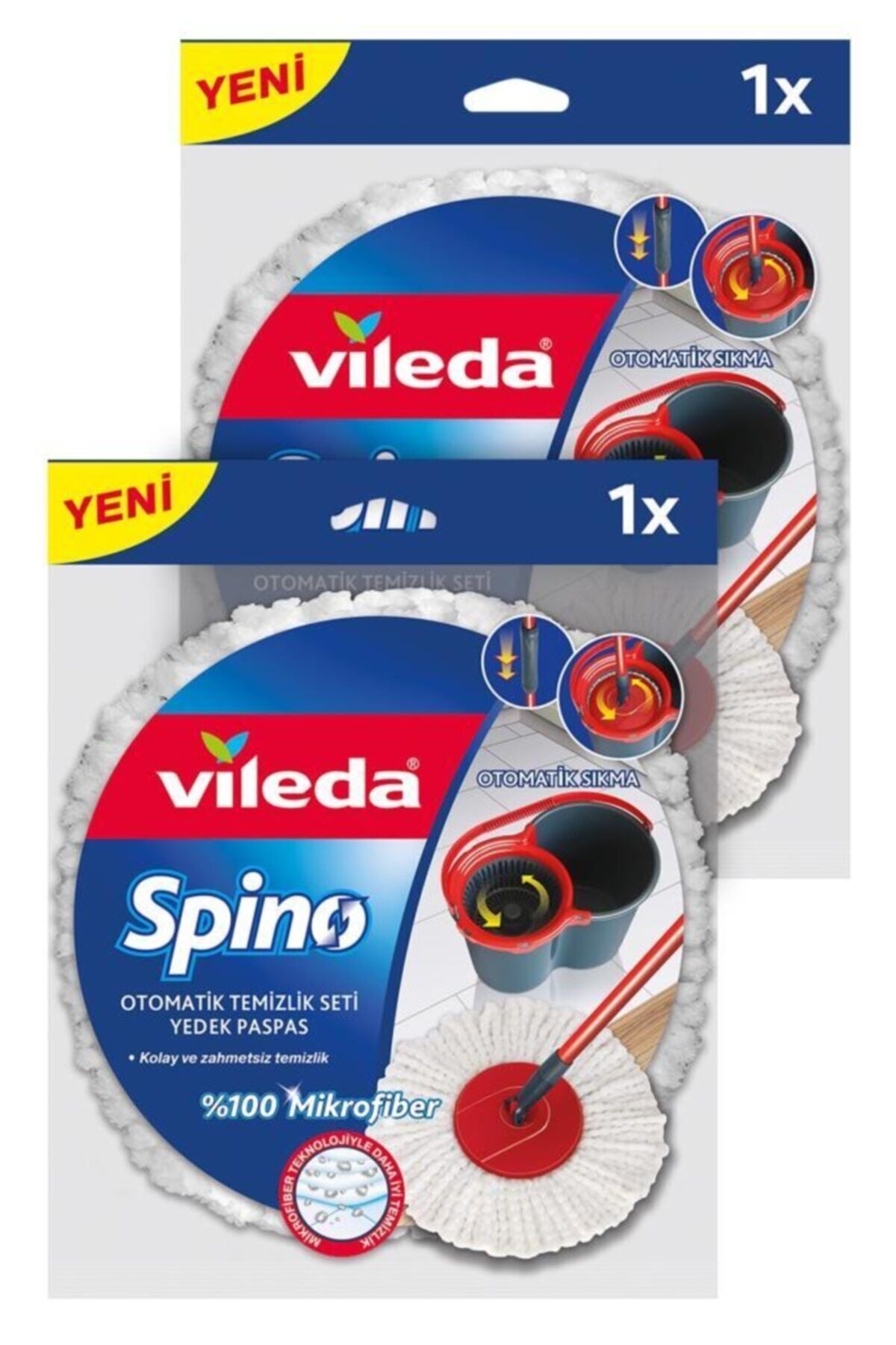Vileda Spino Mikrofiberli Yedek Paspas X 2 Adet