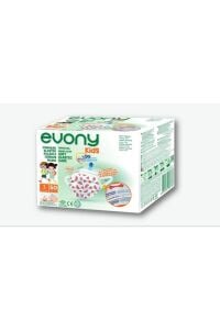Evony Kids 3 Katlı Yumuşak Elastik Kulaklı Desenli 50'li Çocuk Yüz Maskesi