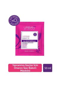 Urban Care İntense & Keratin Aşırı Yıpranmış ve Cansız Saçlara Özel Duş Öncesi Saç Bakım Maskesi 50 ml