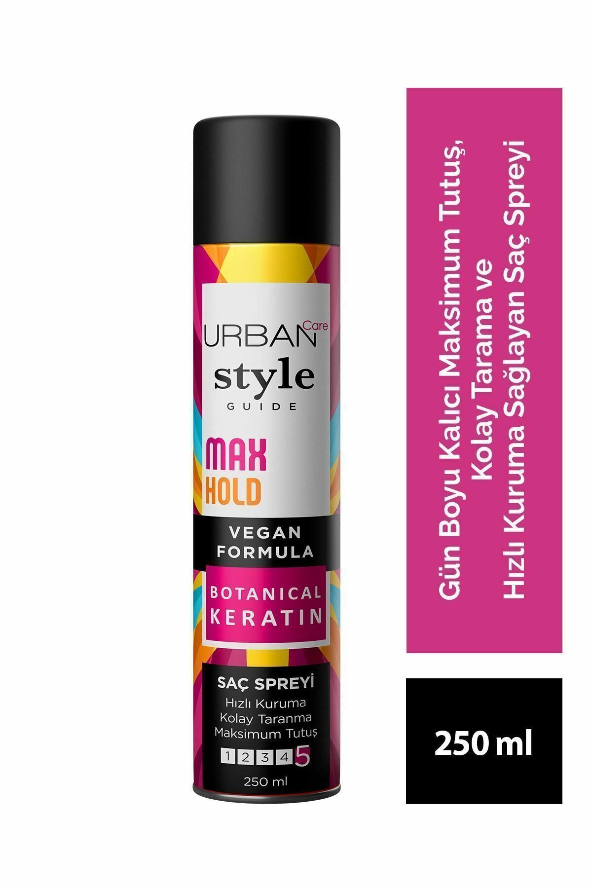 Urban Care Style Guide Max Hold Sabitleyici Maksimum Tutuşlu Saç Spreyi-vegan-250 ml