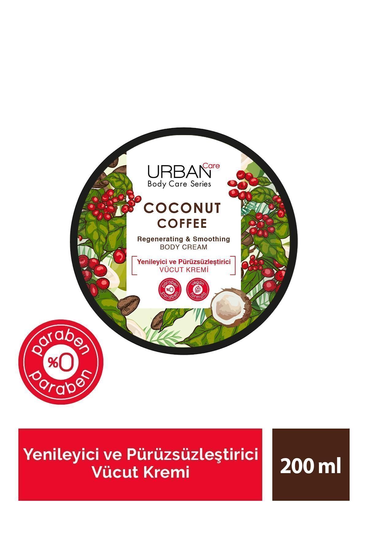 URBAN CARE COCONUT COFFEE VÜCUT KREMİ 200ML x24