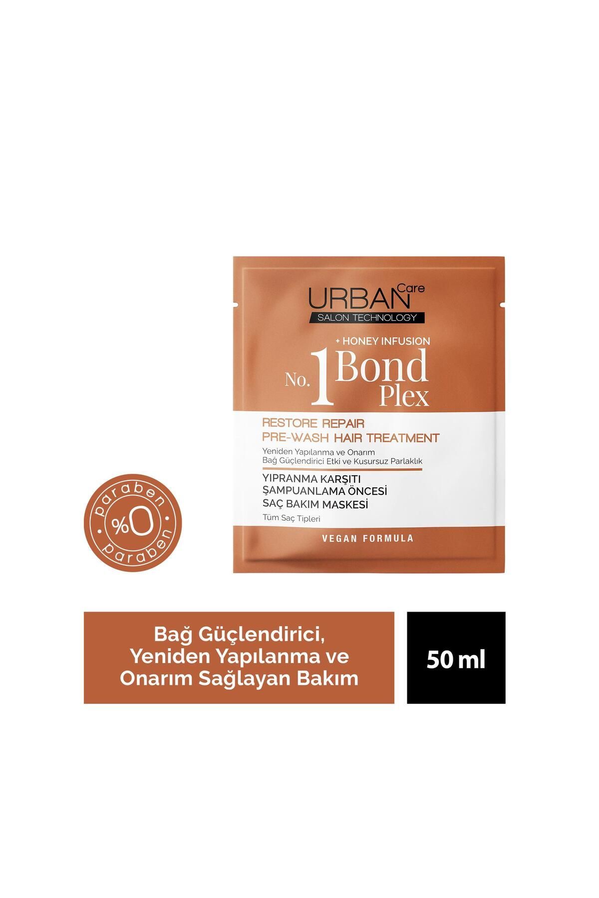 Urban Care No.1 Bond Plex Restore Repair Yıpranma Karşıtı Duş Öncesi Saç Bakım Maskesi 50 ml
