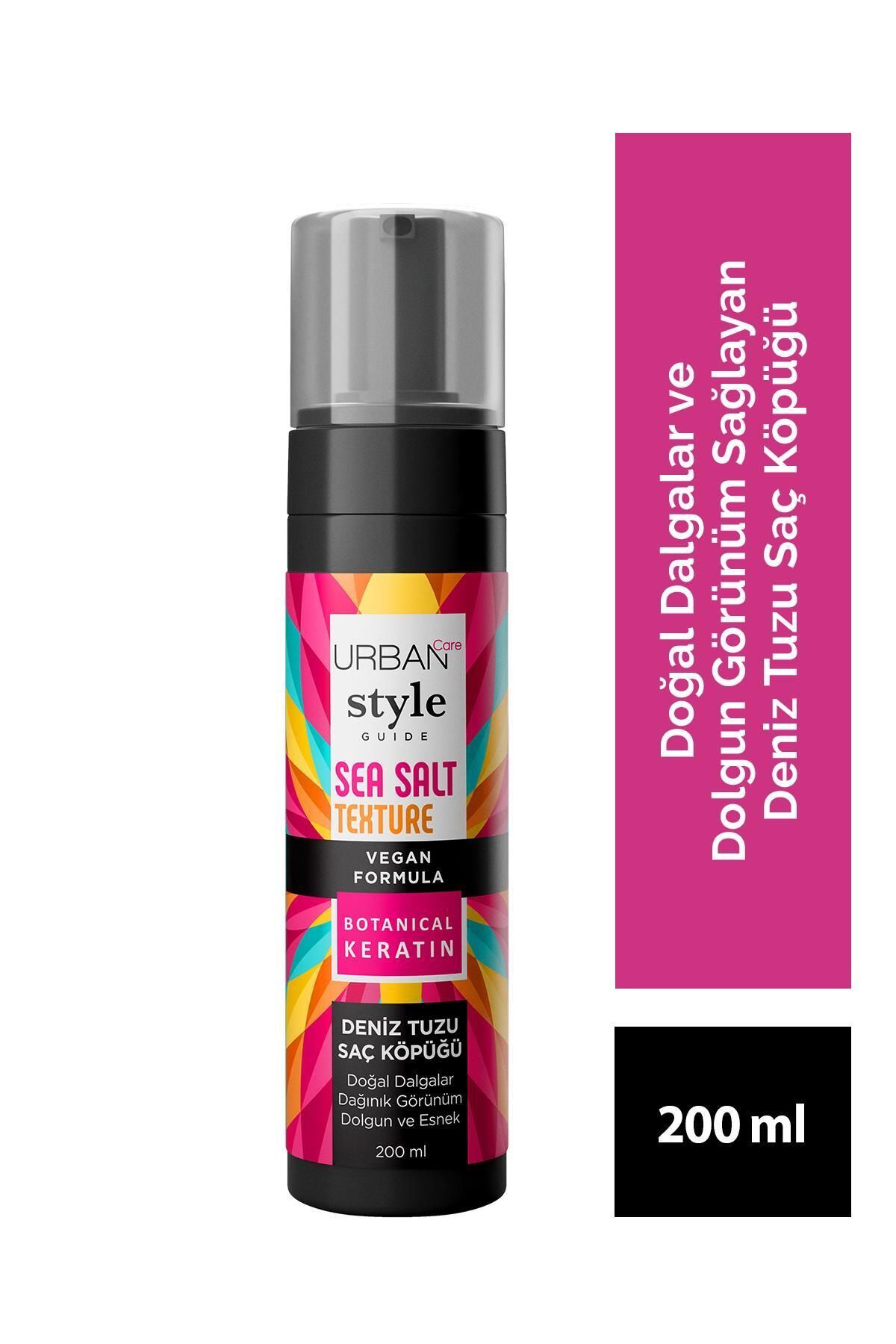 Urban Care Style Guide Deniz Tuzu Doğal Dalga Sağlayan Şekillendirici Saç Köpüğü - Vegan - 200 ml