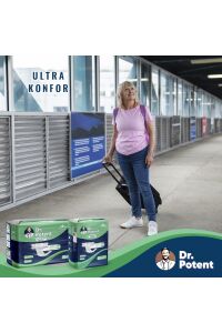 Dr.Potent Medium (M) Beden Bel Bantlı Orta Boy Hasta Bezi 10 Adet